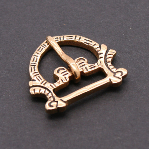 Hochmittelalter Gürtelschliesse Bronze 0961b