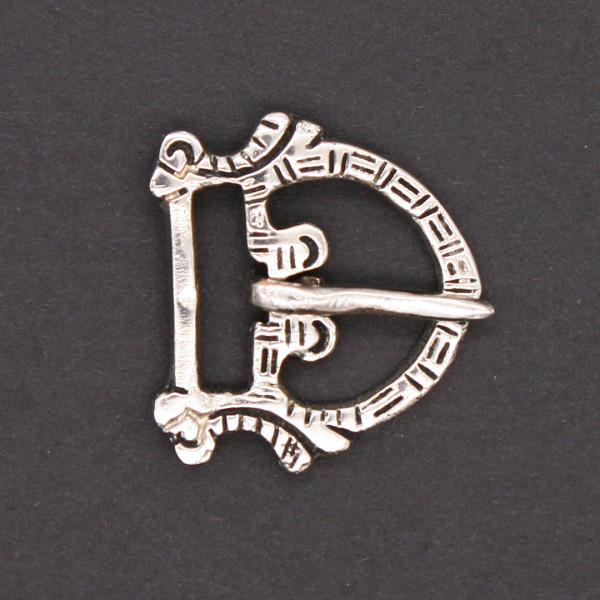 Hochmittelalter Riemenschliesse versilbert 0961s