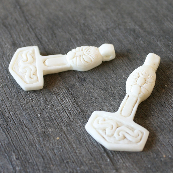 Thorhammer Amulett Knochen 3500