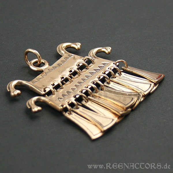 Klapperanhänger Pferdeköpfe Kelten 3179