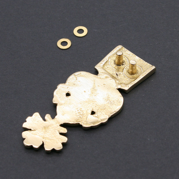 Rückseite Gürtelendbeschlag 3738