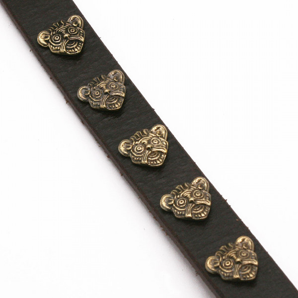 Wikinger Riemenbeschlag Tierkopf 3775