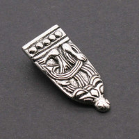 Wikinger Gürtelendbeschlag versilbert 1800s Wikinger Gürtelendbeschlag versilbert 1800s