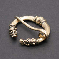 Wikinger Ringfibel Tierkopfdesign 1112 Wikinger Ringfibel Tierkopfdesign 1112