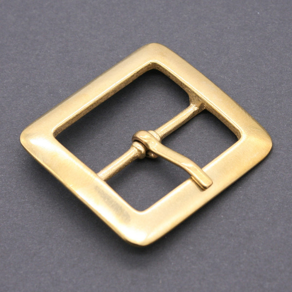 Riemenschnalle Messing rechteckig 40mm 3857