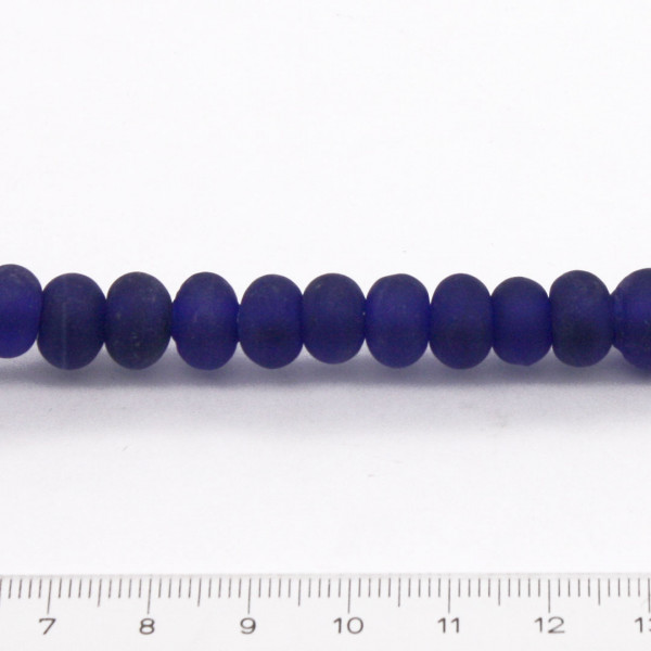 Dunkelblaue Glasperlen rund 0515