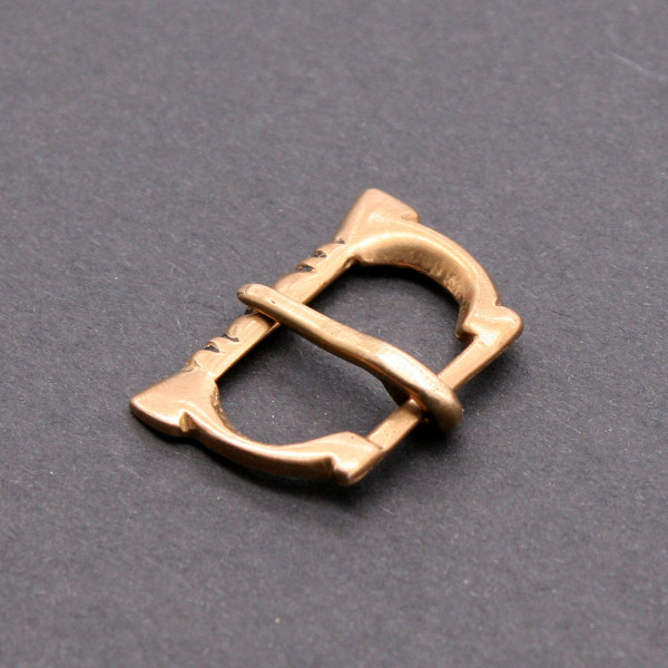 Kleine Gürtelschliesse Hochmittelalter Bronze 0958b