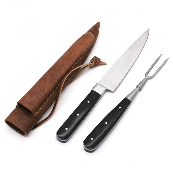 Messer Gabel Barock Horngriff 3671