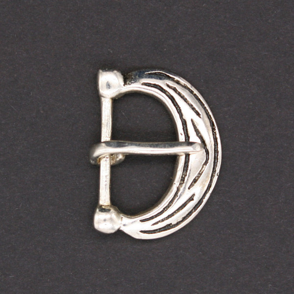 Riemenschnalle Normannen versilbert 1201s