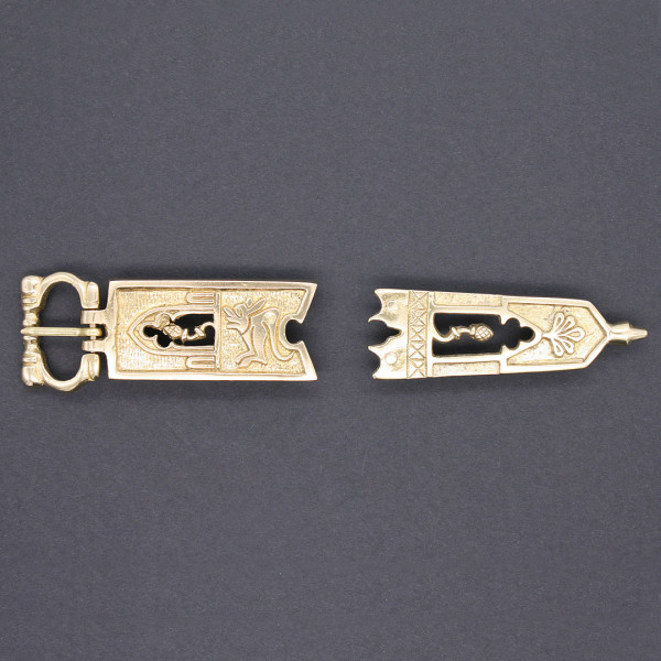 Beispiel Mittelalterschnalle 3725 mit Endstück 3724