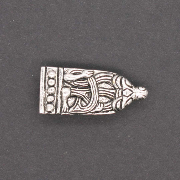 Wikinger Riemenende versilbert Gotland 1800s