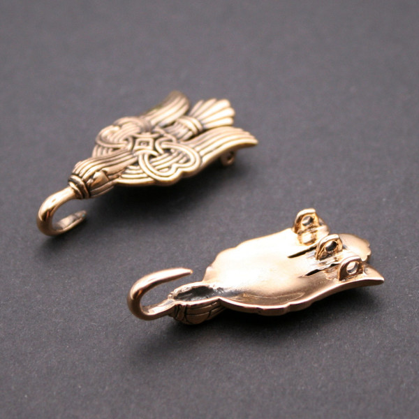 Wikinger Haken fuer Beinwickel Vogelform 3831