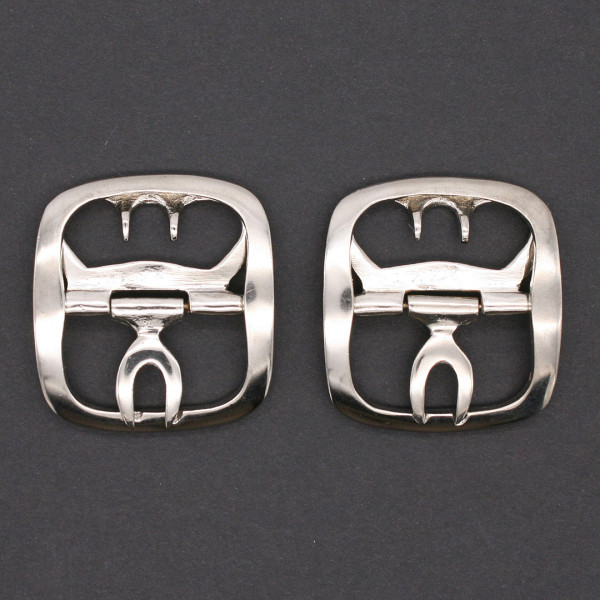 Versilberte Schuhschnallen 18 Jahrhundert 0759s