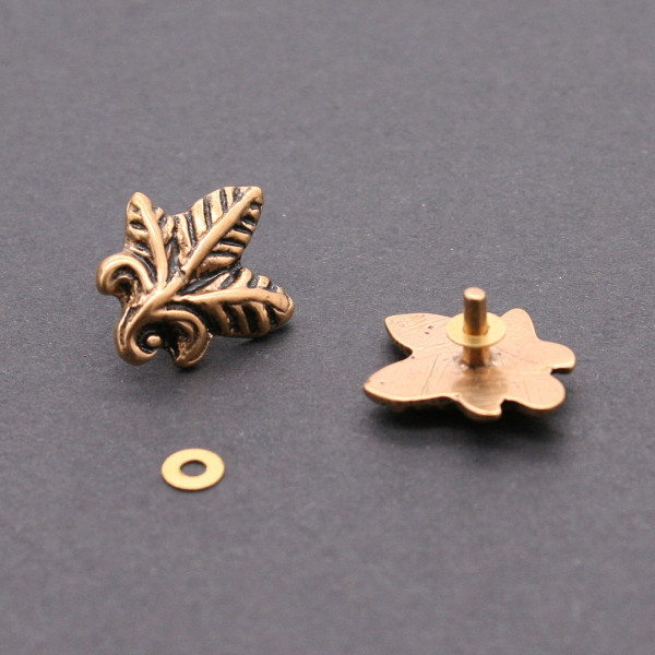 Mittelalter Gürtel Zierbeschlag Blatt 1182