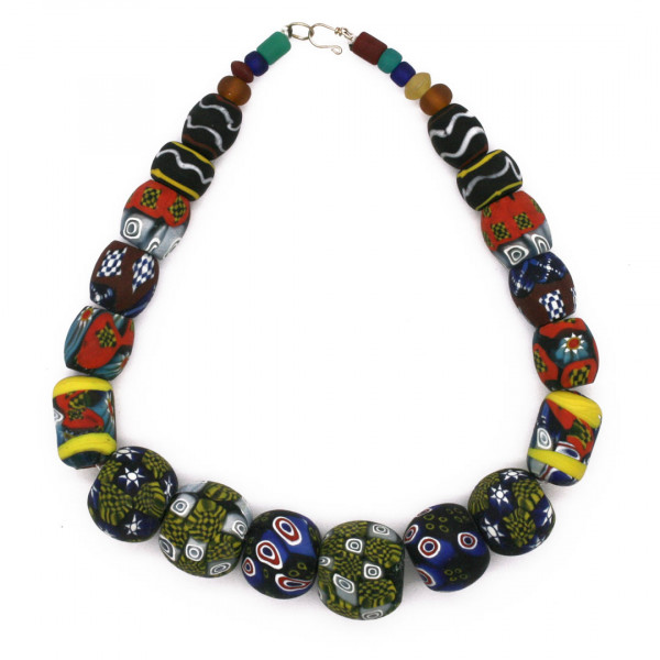 Glasperlenkette Wikinger Millifioriperlen 3561