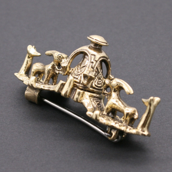 Wikinger Gleicharmfibel Tierfiguren 3878