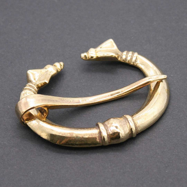 Wikinger Ringfibel Tierkopf 3462