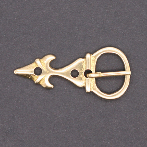 Riemenschnalle Fleur de lis Hochmittelalter 3726