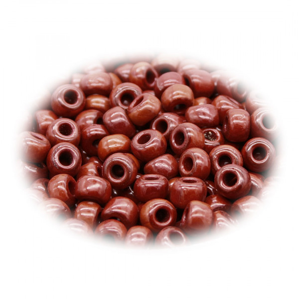 Glasperlen rotbraun Crow Beads 8mm 3786