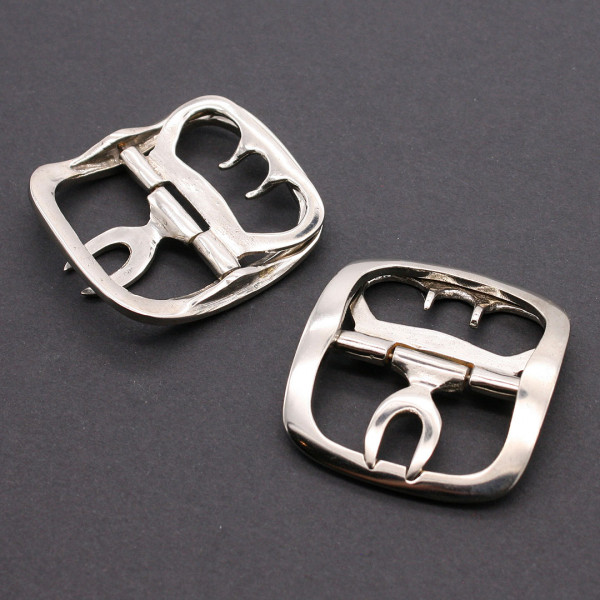 Versilberte Schuhschliessen Rokoko 0759s