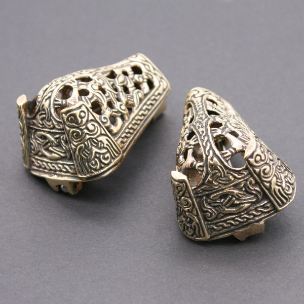 Wikinger Bärenkopffibeln Gotland 3882