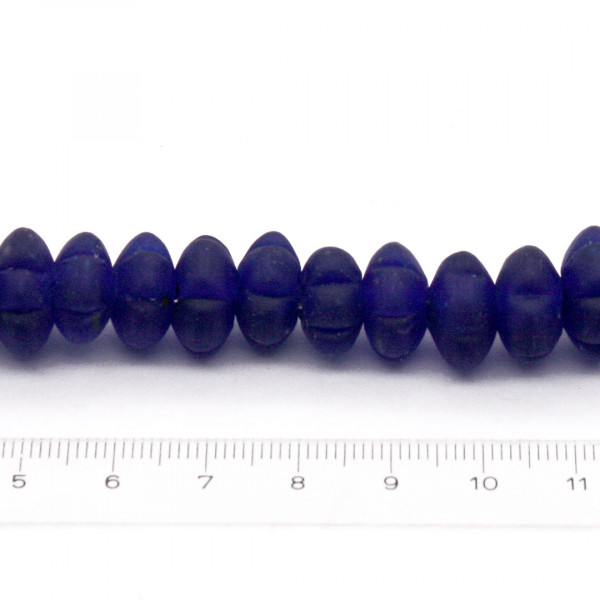 Dunkelblaue Glasperlen Melonenperlen 1405