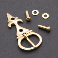 Hochmittelalter Riemenschliesse Lilie 3726 Hochmittelalter Riemenschliesse Lilie 3726