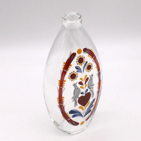 Bemalte Glasflasche 18 Jahrhundert 3696