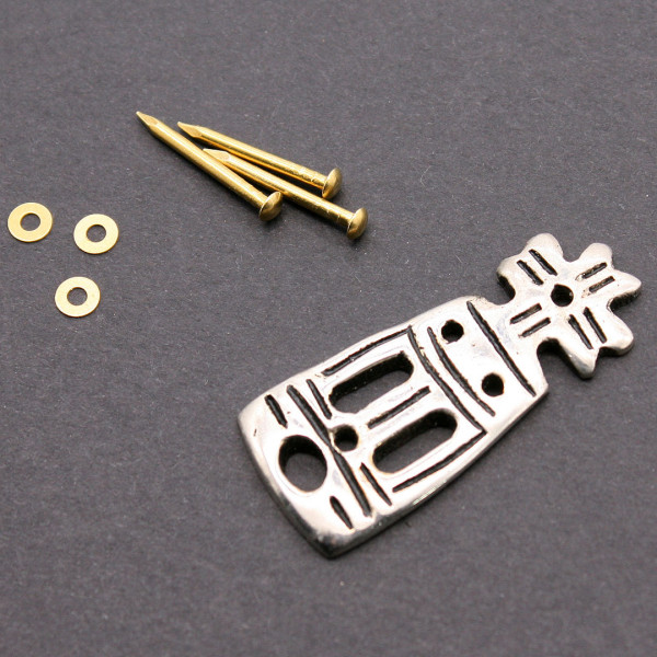 Gürtelzunge Hochmittelalter versilbert 1061s