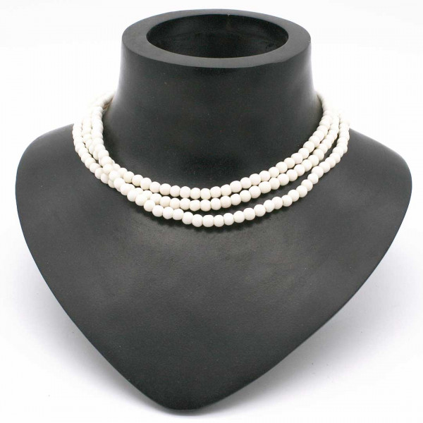 Strang Knochenperlen rund 0665