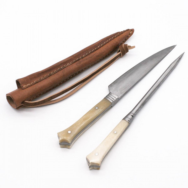 Mittelalter Essbesteck Beingriffe klein 3683