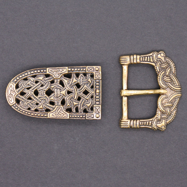 Beispiel Riemenenede und Schnalle Gokstad