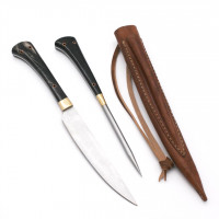 Mittelalter Essbesteck Messer mit Dorn Horn 3679 Mittelalter Essbesteck Messer mit Dorn Horn 3679