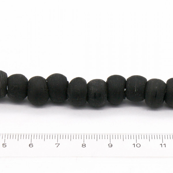 Runde Glasperlen Padre Beads schwarz 1743