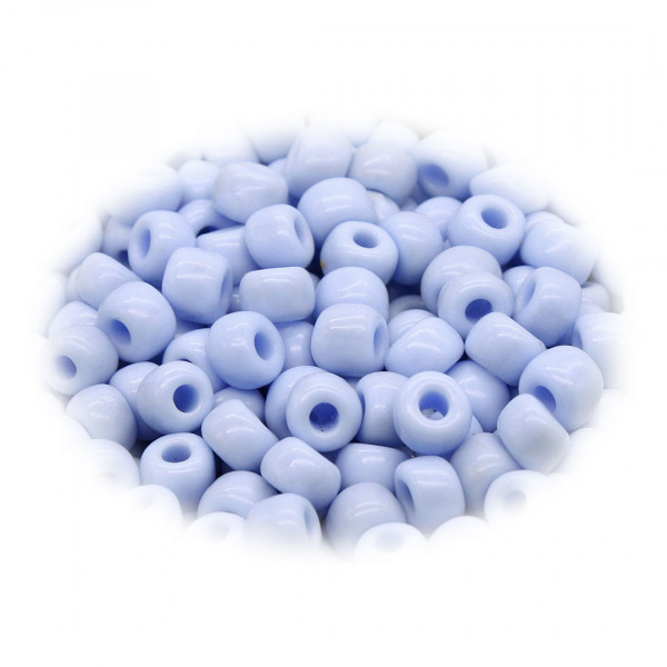 Hellblaue Wickelglasperlen 8mm 3782