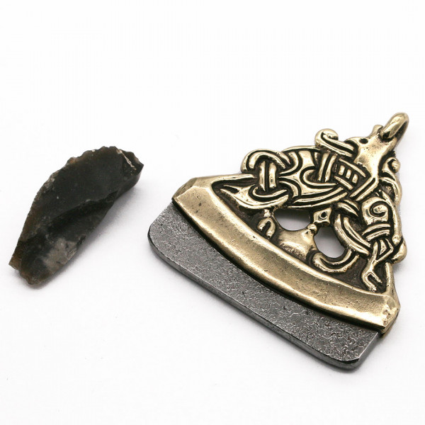 Feuerstahl im Jellingstil Wikinger 3883